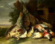 Jan Fyt - Dead Birds in a Landscape